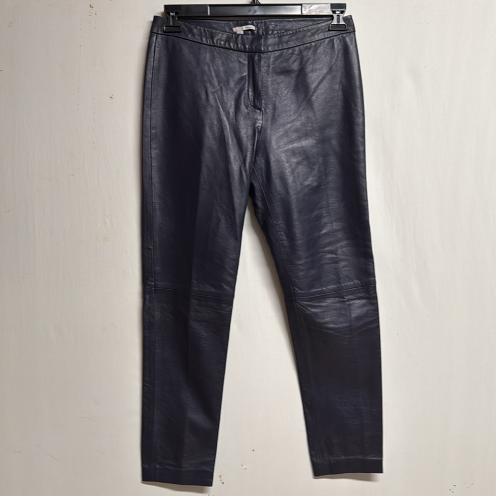 Halogen Navy Blue Leather‎ Pants Size 4